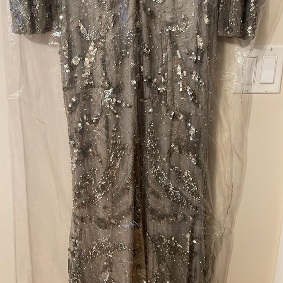 Mac Duggal Beaded Trumpet Gown - Picture 8 of 9